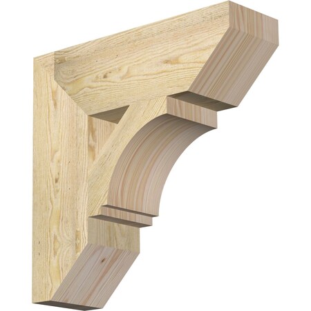 Ekena Millwork Imperial Slat Rough Sawn Bracket, Douglas Fir, 6"W x 20"D x 20"H BKT06X20X20IMP06RDF